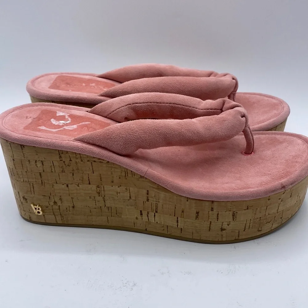 Veronica Beard Geno‎ Cork Suede Sandal size 7 New Without Box